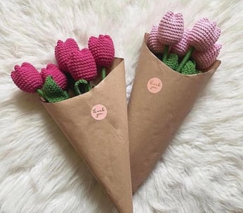 Ramo de flores crochet